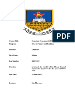 Money Demand Function Stability Zimbabwe 1980-2019