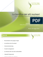 SLIDES La Bonifica Dei Siti Nucleari