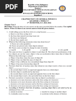 GeneralPhysics1 Q1 ChapterTest3