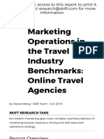 Online Travel Agency Marketing Operations Benchmarks