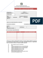 Formulário 08 - Autorização Subcontratação