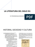 La Literatura Del Siglo XV.: El Prerrenacimiento