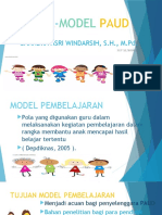 MODEL MODEL PAUD Frobel Montessori