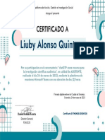 Certificate For Liuby Alonso Quintana For ChatGTP Como Recurso para L...
