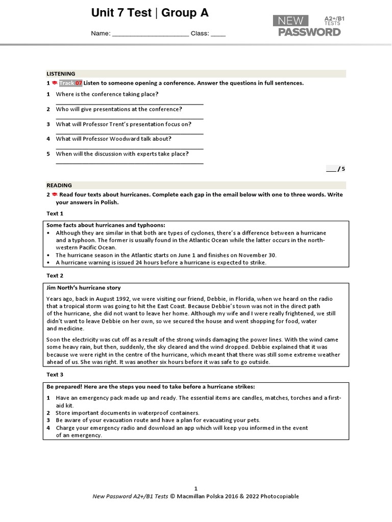 New password a2 b1 ut 7a pdf