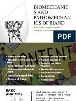 Biomechanics and Patho-Mechanics of Hand
