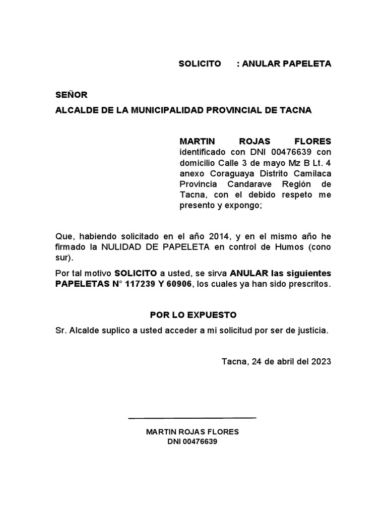 solicito-anulacion-de-papeleta-pdf