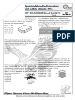 Lista Exercícios Carnaval - 3ºemi