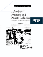 Safety Nets Program and Poverty Reduction - Lessons From Cross-Country PDF
