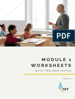 Cambridge TKT Module 1 Worksheets PDF