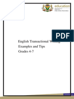 Grades 4-7 English - Transactional Texts-Frames