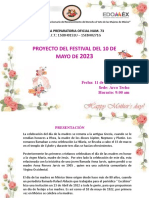 EPO - 73 Proyecto Del Festival Del 10 de Mayo de 2023