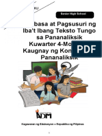 Pagbasaatpagsusuri - Sem2 - Qtr4 - Modyul7kaugnay Na Konseptong Pananaliksik-Hakbang-Sa-Pananaliksik-1