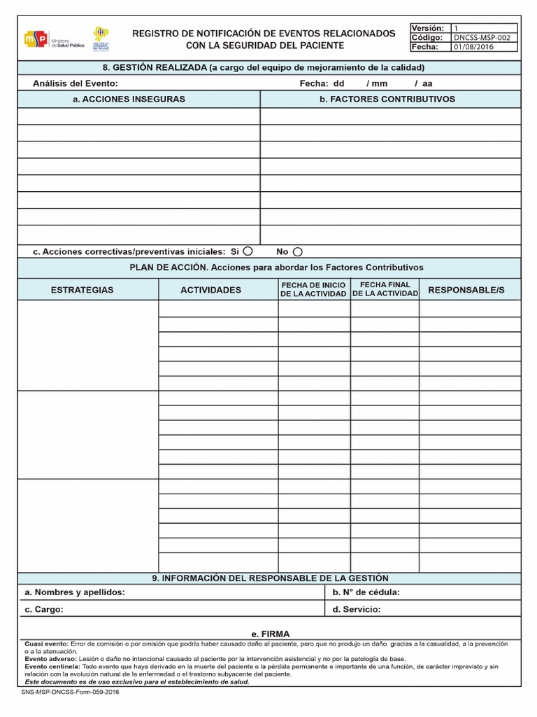 Registro de Notificación de Eventos Relacionados Con La Seguridad Del ...