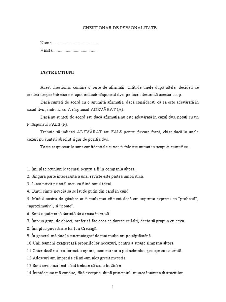 Instructiuni | PDF