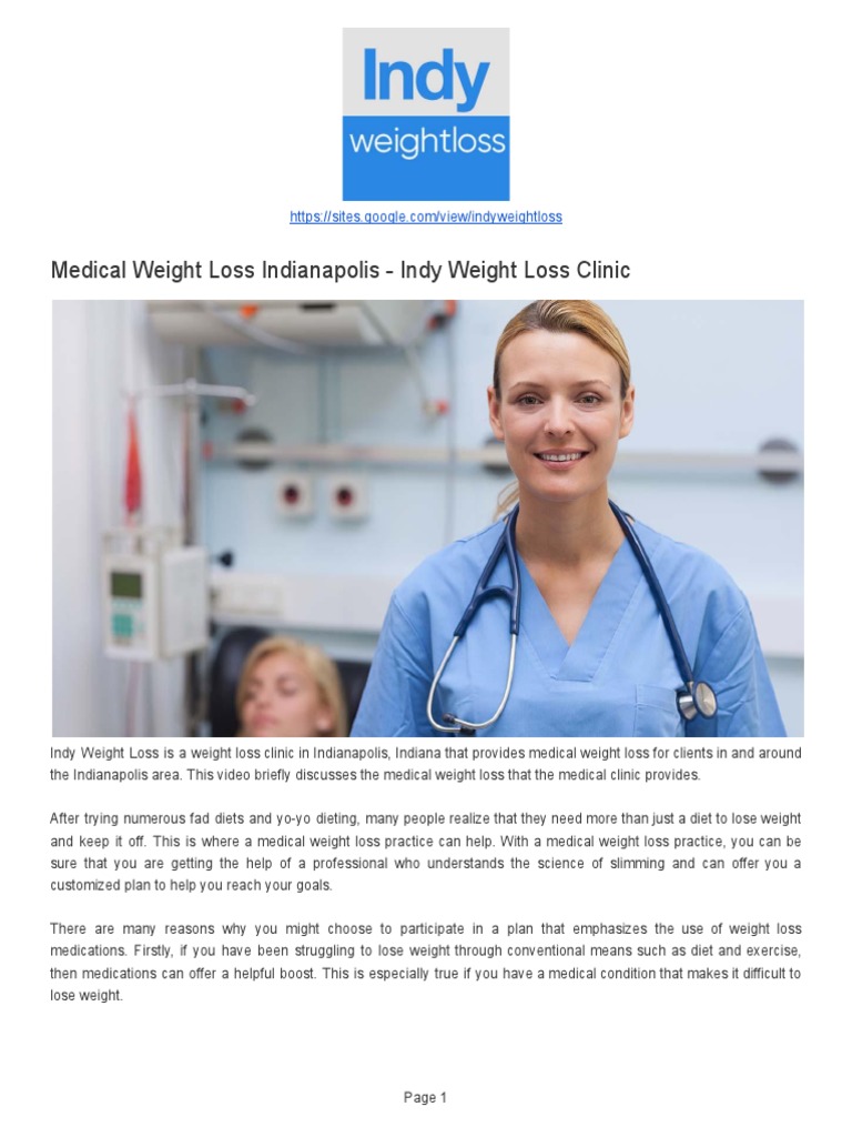 Medical Weight Loss Indianapolis Indy Weight Loss PDF Dieting