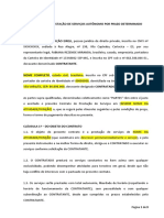 Modelo - Contrato de Prestação de Serviços - Prazo Indeterminado