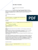 As Diferenças Entre Sub e Function VBA