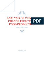 Climate Change Effects on Food Production