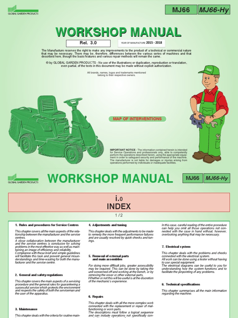 MJ 66 PDF Manual Transmission Lawn Mower