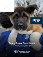 Puppy Buyer Complaints (2007-2022)