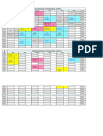 Horario de clases UNITRÓPICO con asignaturas de Arquitectura