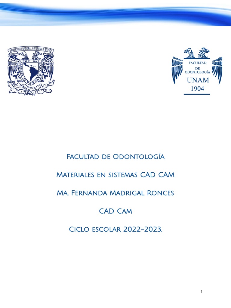 Tecnología CAD/CAM en Odontología | PDF | Dentadura postiza | Ciencias ...