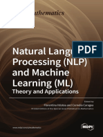 Natural Language Processing NLP and Machine Learning MLTheory and Applications PDF