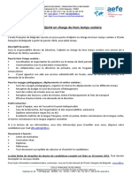 Annonce Enseignant de Adjoint de Direction Des Activities Extrascolaires - 01.2022 PDF