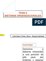 Tema II, Sistemas Organizacionales