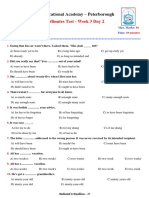 Year 10 Ten Minutes Test - Week 3 Day 2-1