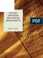 Keith E. Small - Textual Criticism and Qur'an Manuscripts-Lexington Books (2011)