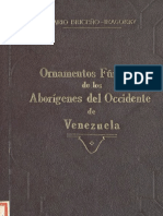 Briceño Iragorry, Mario 1928-Ornamentos Funebres de Los Aborigenes de Occidente de Venezuela