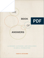 The Book of Answers Alignment, Autonomy, and Affiliation in Social Interaction (Foundations of Human Interaction) (Tanya Stivers) (Z-Library) - 1 PDF