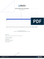 SkyCiv Beam Summary Report - R6du2Xs3tHwGaDkcCXGxTsyc1NaROlEz