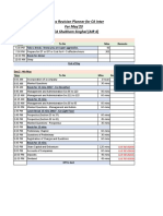 CA Inter 2.5 Day Revision Planner