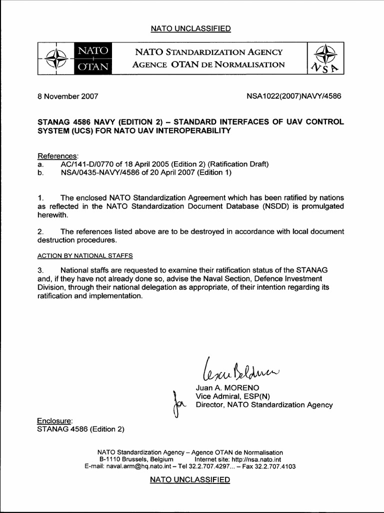 2007 Nato Stanag 4586 Edition 2 | PDF | Electronic Warfare | Internet ...