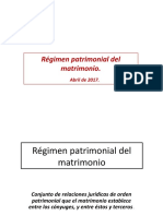 Régimen patrimonial  Resistencia abril de 2017 1ra parte