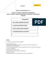 Hoja Taller Grupal #1 Materia - Solución PDF