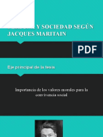 PERSONA Y SOCIEDAD SEGÚN JACQUES MARITAIN