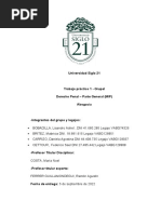 Trabajo Práctico #1 Derecho Penal - Parte General (MIP)