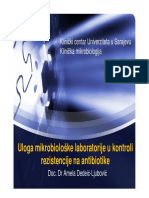 Uloga Mikrobiološke Laboratorije U Kontroli Rezistenciji Na Antibiotike