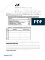 Relatório de consumo elétrico da empresa FSA