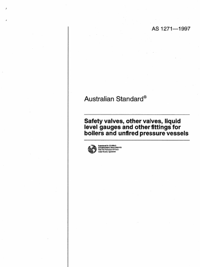 AS-1271.0 (1997) Safety Valves, Other Valves, Liquid Level Gauges and ...