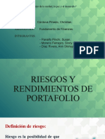 Riesgo y Rendimiento de Portafolio