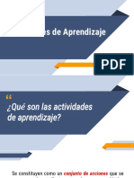 Actividades de Aprendizaje Presentación PDF