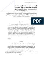 2011-Rev-Psic-Univ-Chile Las Caracteristicas de La Situacion Mental en El Consumo Adictivo de Sustancias y La Motivacion para Entrar A Un Tratamiento