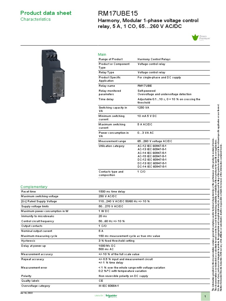 RM17UBE15 Document-3058416 PDF | PDF | Relay | Alternating Current