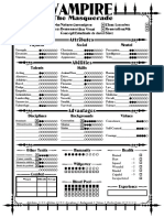 Editable Vampire Character Sheet (Ana) PDF