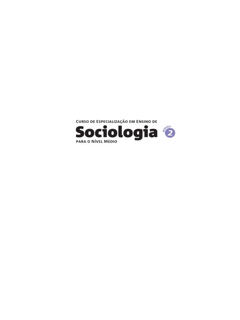 10582814012015sociologia Mod 2 Alua 01 PDF Sociologia Science